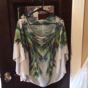 Flowing patterned shirt