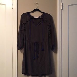 Gray and blue Rebecca Taylor dress