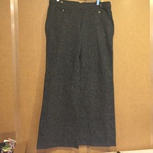 Wide leg dressy pants.