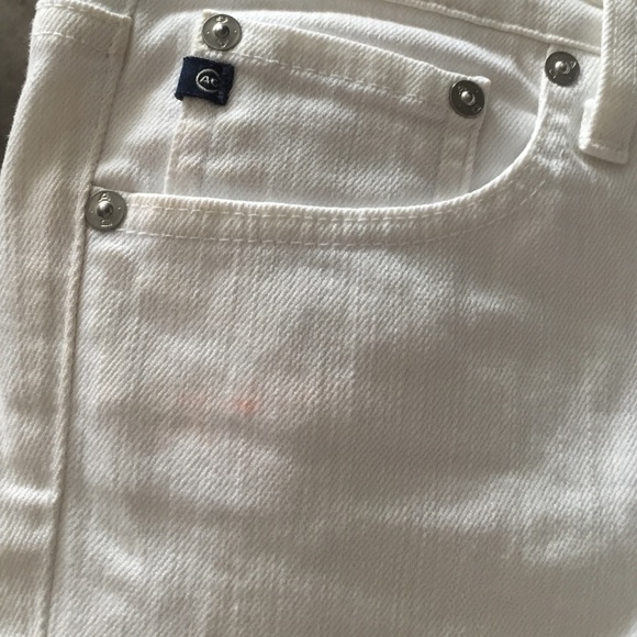 AG Jeans Stilt Cigarette Leg Stretch White Jeans - Picture 4 of 4