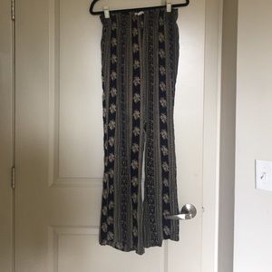 High waisted printed pants