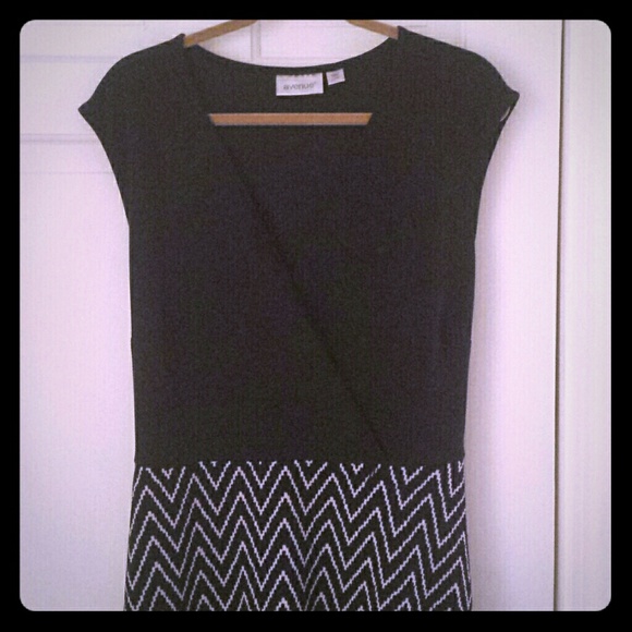Sleeveless Black & White Tank Dress