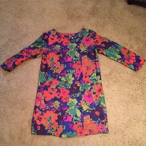 Silk J. Crew 3/4 sleeve shift dress