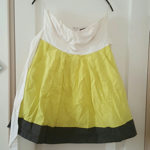 Strapless baby doll dress