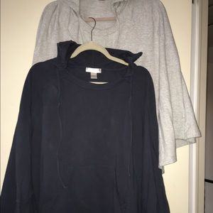 LAST CHANCE! Hooded sweatshirt ponchos - 2 colors!