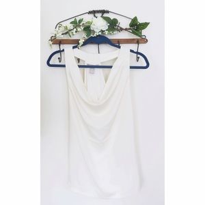 NWOT silky cowl neck top!