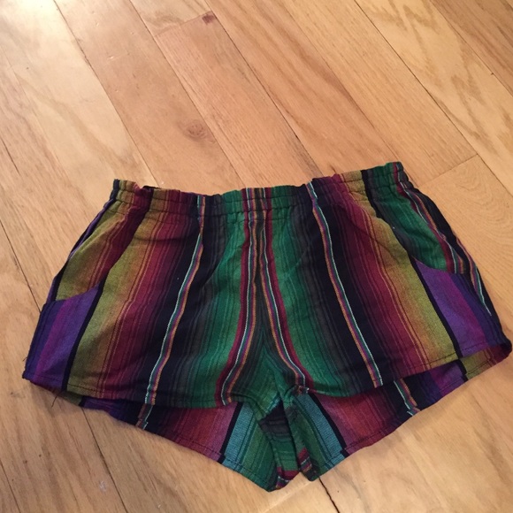 Multicolor Stripe Shorts