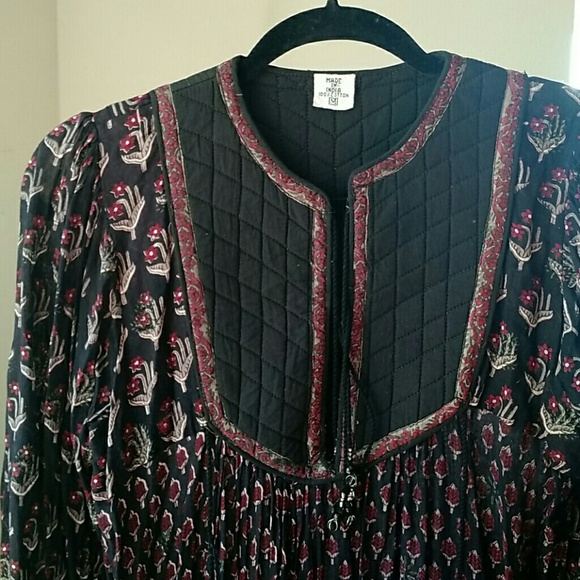 Rare vintage 70s Indian gauze dress