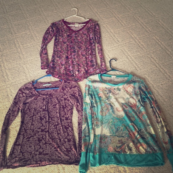 3 long sleeve tops - Picture 1 of 1