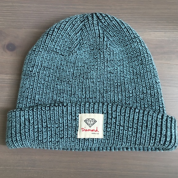 Diamond Supply Co Teal Knit Beanie