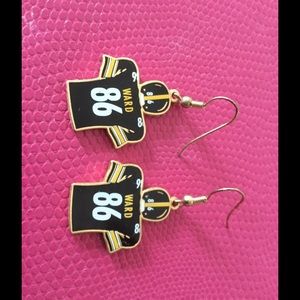 Hines Ward Steelers Earrings