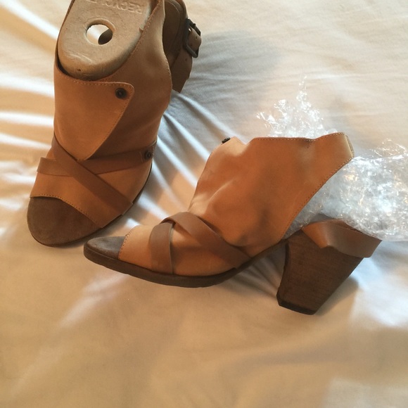 Funky suede sandals
