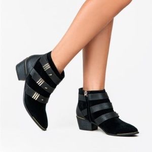 Sam Edelman Circus Harley Black Suede Booties