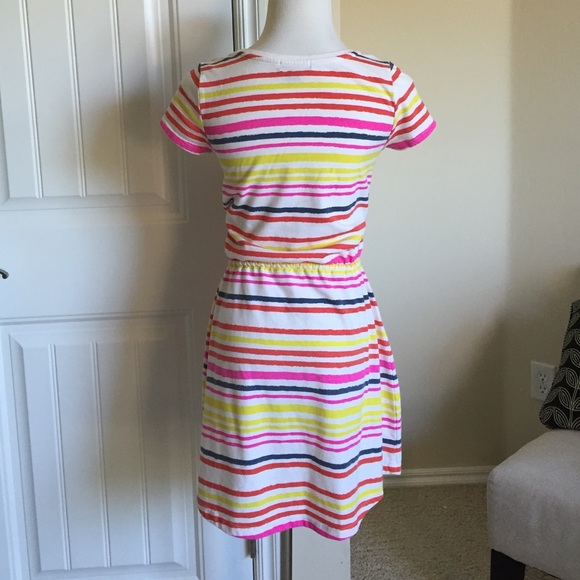 Gap bright stripe drawstring dress - Picture 2 of 4