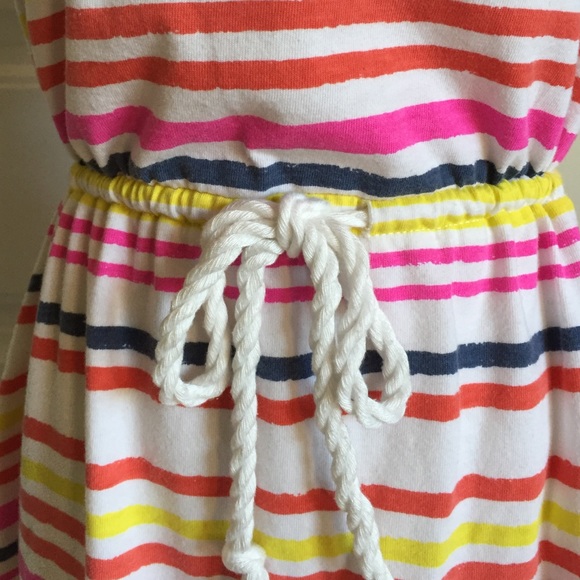 Gap bright stripe drawstring dress - Picture 3 of 4