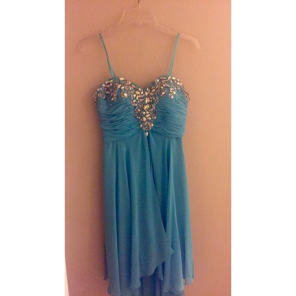Blue prom/hoco dress💘
