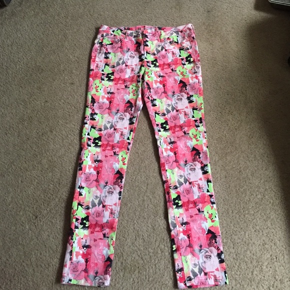 Floral Print Justice Jeans!!!