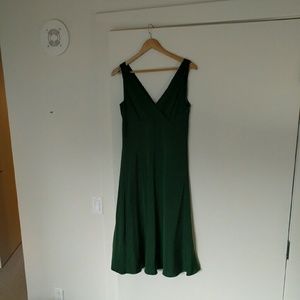 Emerald green J Crew dress