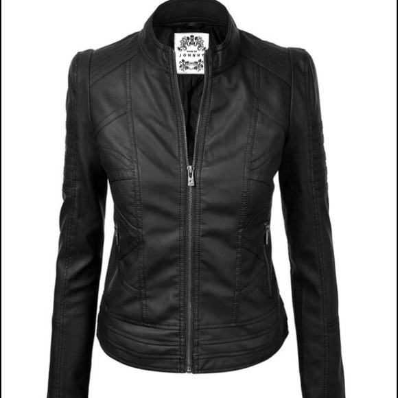 Faux Leather Biker Jacket similar to ASOS Zara