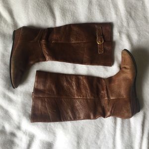 Tall brown boots