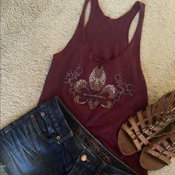 Burgundy Tank Top