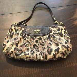 Coach animal print purse
