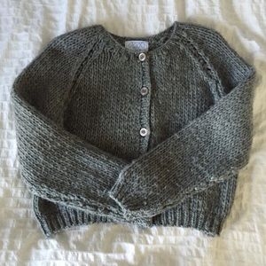 Free People fuzzy yarn cardigan
