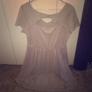 Lace detail dress