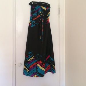 Black & multi-color Dolce Vita maxi dress