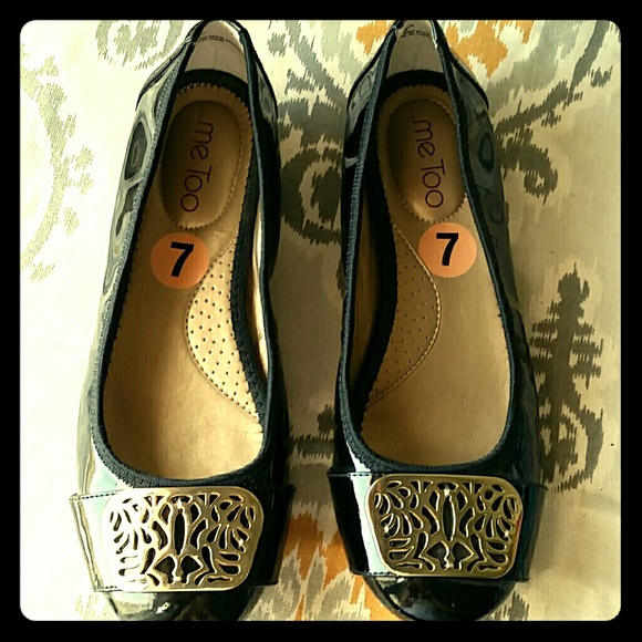 Mee Too Black Patent Flats