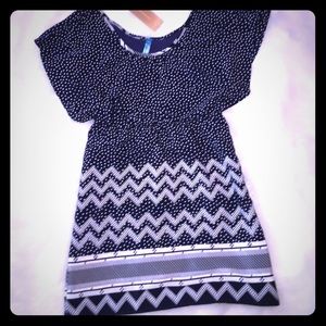 Blue and white Dress