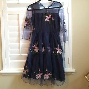 Flower Embroidered Dress