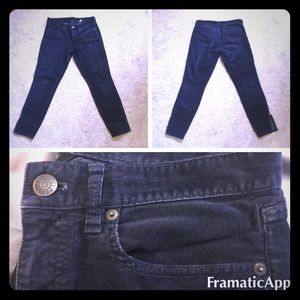 J crew toothpick pants with ankle zip trim