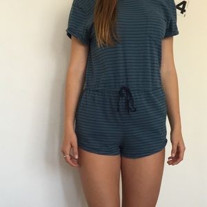 striped urban romper