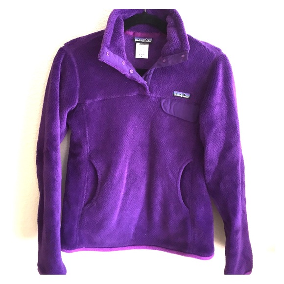 purple fleece pullover