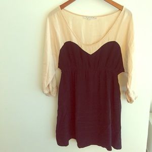 Built By Wendy Two-Toned Silk Dress