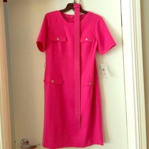 Jones New York fuchsia dress.