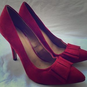 Red vintage inspired heels