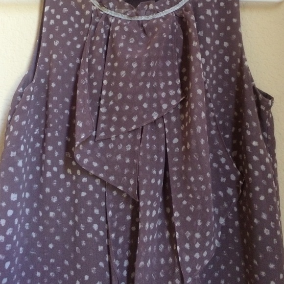 loft dark purple flowy tank - Picture 2 of 3