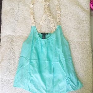 Forever 21 light teal colored tanktop