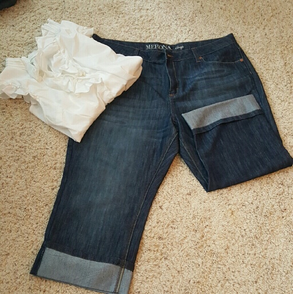 Merona Capri jeans NWOT plus size