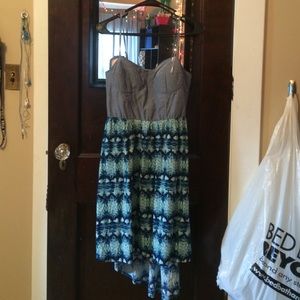 High-Low print summer dress