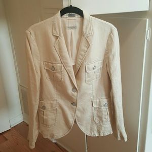 Couture Silver &Cream Blazer by Massimo Dutti