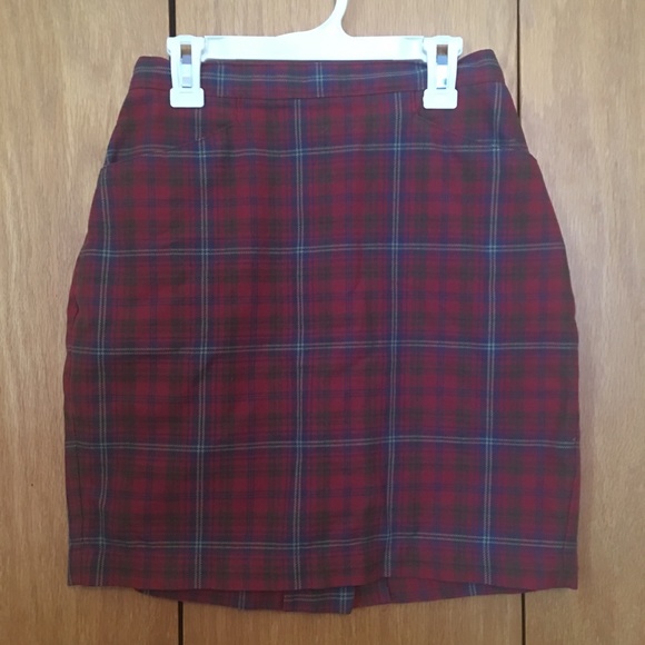 🍁Vintage🍁 GAP plaid pencil skirt