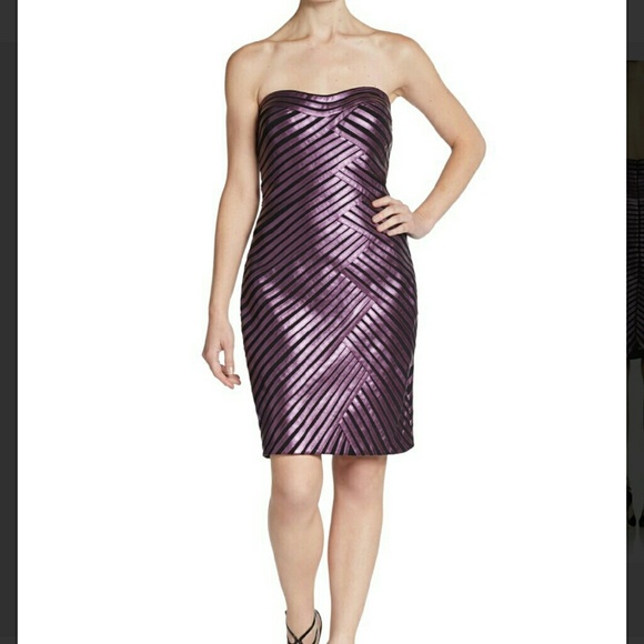 Purple Metallic  Dress