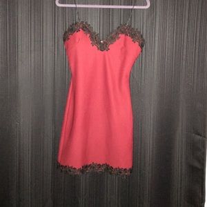 Very sexy dark red dress