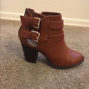 JustFab Buckle Booties