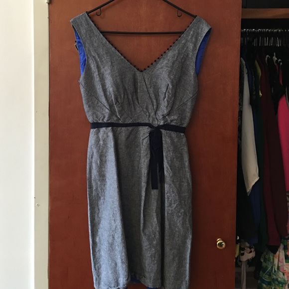 Tahari Dress Blue 2