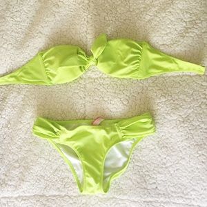 Victoria's Secret bikini bright green