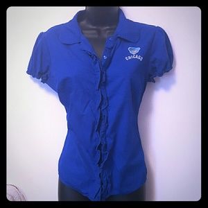 Chicago Cubs Short Sleeved Blouse
